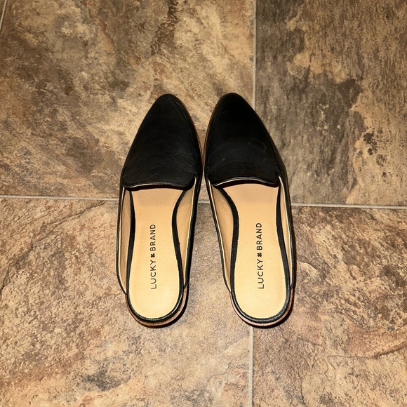 LUCKY BRAND -BRAND NEW LOAFER MULES (DARK BLUE/BLACK - Picture 2 of 7